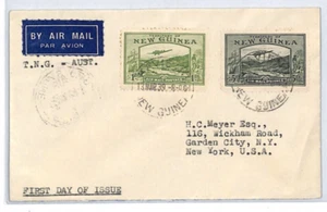 NEW GUINEA Air Mail Cover Kavieng FIRST FLIGHT USA New York 1939 XC291 - Picture 1 of 10