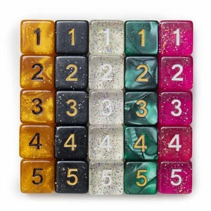 Dados poliédricos Wiz aleatorios D6 (paquete de 25) BRY004177U - Imagen 1 de 1