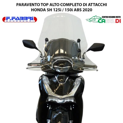 Paravento Parabrezza Alto Completo Attacchi Fabbri Honda SH 125 150 i ABS 2020 - Immagine 1 di 3