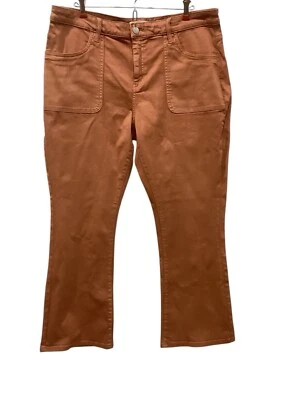 Pantalones de mezclilla Coldwater Creek 16P elásticos chinos parche bolsillos corte bota NUEVO Foto 1 de 4