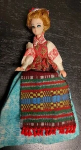 Vintage 1960s Doll Christmas Tree Ornament Doll 6" - Picture 1 of 4