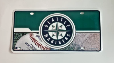 Seattle Mariners MLB Truck/ Car Plate Metal Wall Sign - Image 1 of 3