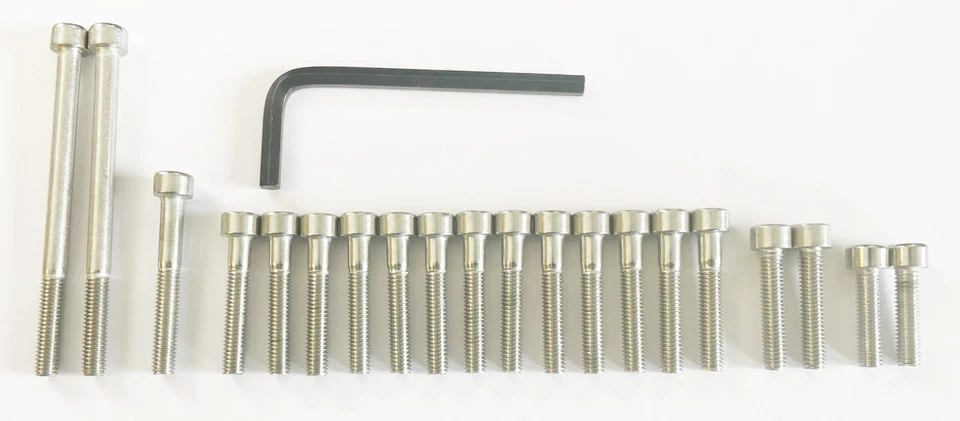 Honda CB650 1979 High Quality Stainless Steel Engine Cover Bolt Set NEW! Foto 1 de 1