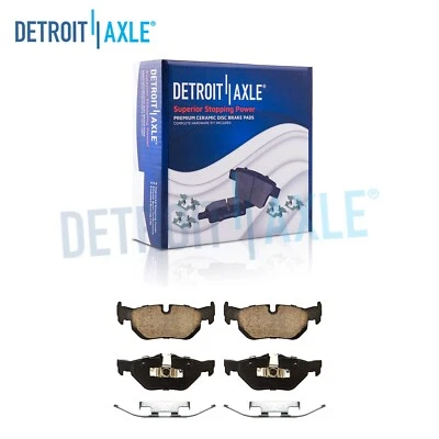 Rear Ceramic Brake Pads w/ Hardware Kit for BMW 128i 323i 328i xDrive 328xi X1 - Image 1 of 4
