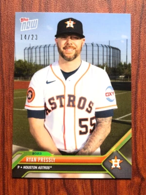 2023 Topps Now Road To Opening Day RTOD RYAN PRESSLY Gold FOIL #OD-103  /23 - Image 1 of 2