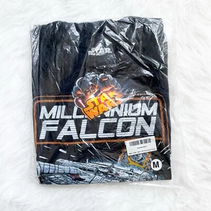 NWT Star Wars Mens Millennium Falcon Black T-shirt - Picture 1 of 4