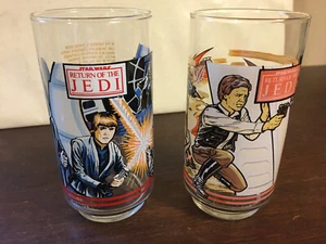 El Retorno del Jedi, 2 vasos de Star Wars, Burger King, 1983 - Imagen 1 de 6