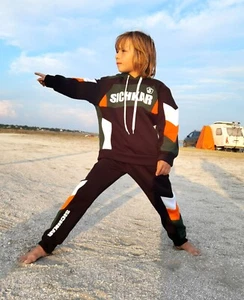 Handmade Hooded Sweatshirt & Sweatpants Casual Sports Set - Picture 1 of 5