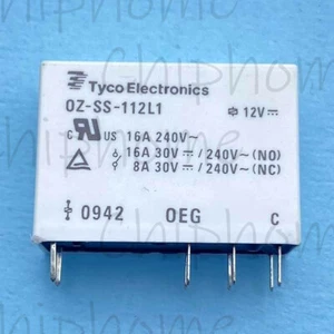1PC Tyco OZ-SS-112L1 12VDC 16A Power Relay 8Pins - Picture 1 of 4