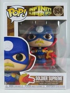 Marvel Funko Pop - Soldier Supreme - Infinity Warps - No. 858 - Free Protector - Picture 1 of 12