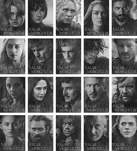 IMPRESIONES DE CARTELES DE JUEGO DE TRONOS - Juego Valar Morghulis, Compra 1, Obtén 2 GRATIS - Imagen 1 de 82