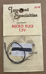 Suministros de tren modelo micro bombilla 1,5 V - Imagen 1 de 1