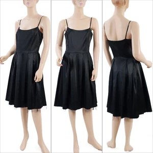 Review Women's Cocktail Prom Evening Dress Black Size 10 Pre Owned GUC - Picture 1 of 12