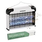 20W Electric Bug Zapper, Indoor Fly Insect Killer with 3000V Grid, UV Light, ...