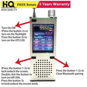 ATS200 Full Band Radio Receiver Aviation Band Radio Support SSB LSB FM AM pe66 - Picture 1 of 2