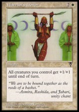 Magic the Gathering MTG Warrior's Honor (24) Visions   LP