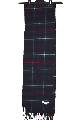 LOCHCARRON HIGHLANDER COLLECTION ELEGANT RED TARTAN PLAID 100% LAMBSWOOL SCARF - Image 1 of 2