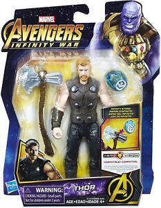 Thor Marvel Avengers Infinity War Figure with Infinity Stone Axe Gift Toy Kids