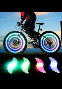 SPOKE REFLECTOR LED glow light up Bicycle Bike Wheel Tire FOR CYCLING safety - Picture 1 of 6