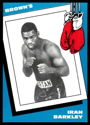 1990 Brown's Boxing  NmMt Iran Barkley #5 - Image 1 of 2