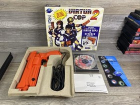 Sega Saturn Virtua Cop 2 Gun Bundle Box Has Moisture Damage. Missing Manual