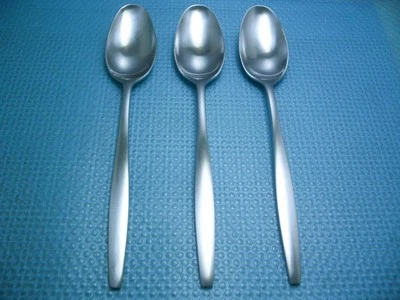Dansk Germany VARIATION V Set of 3 Soup Spoons 8 1/8 " IHQ Stainless Flatware - Image 1 of 4