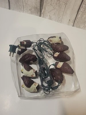 UL 8-Light Brown Owl Light Set Strand Of Lights NEW - Image 1 of 4