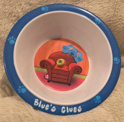 Vintage 90s Blues Clues Collectible Plastic Cereal  Bowl Kids/Nickelodeon 6"x2" - Image 1 of 2