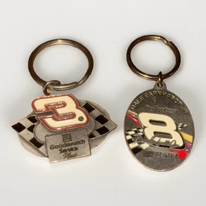 Vintage NASCAR Dale Earnhardt Sr. #3 & Dale Earnhardt Jr. #8 Schlüsselanhänger - Sammlerstück - Bild 1 von 10