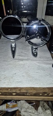 2 Vintage 1950s 1960s  YANKEE PACESETTER 40100 tri bar rear view mirrors custom - Image 1 of 4