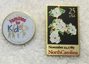 North Carolina Pin Lot Revers Krawatte Hut - Bild 1 von 2