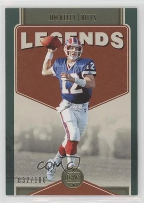 2022 Panini Legacy Legends Green /100 Jim Kelly #111 HOF - Image 1 of 2