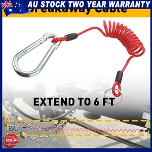 Trailer Safety Electric Breakaway Cable Away Brake For Switch Camper Caravan Car - Picture 1 of 10