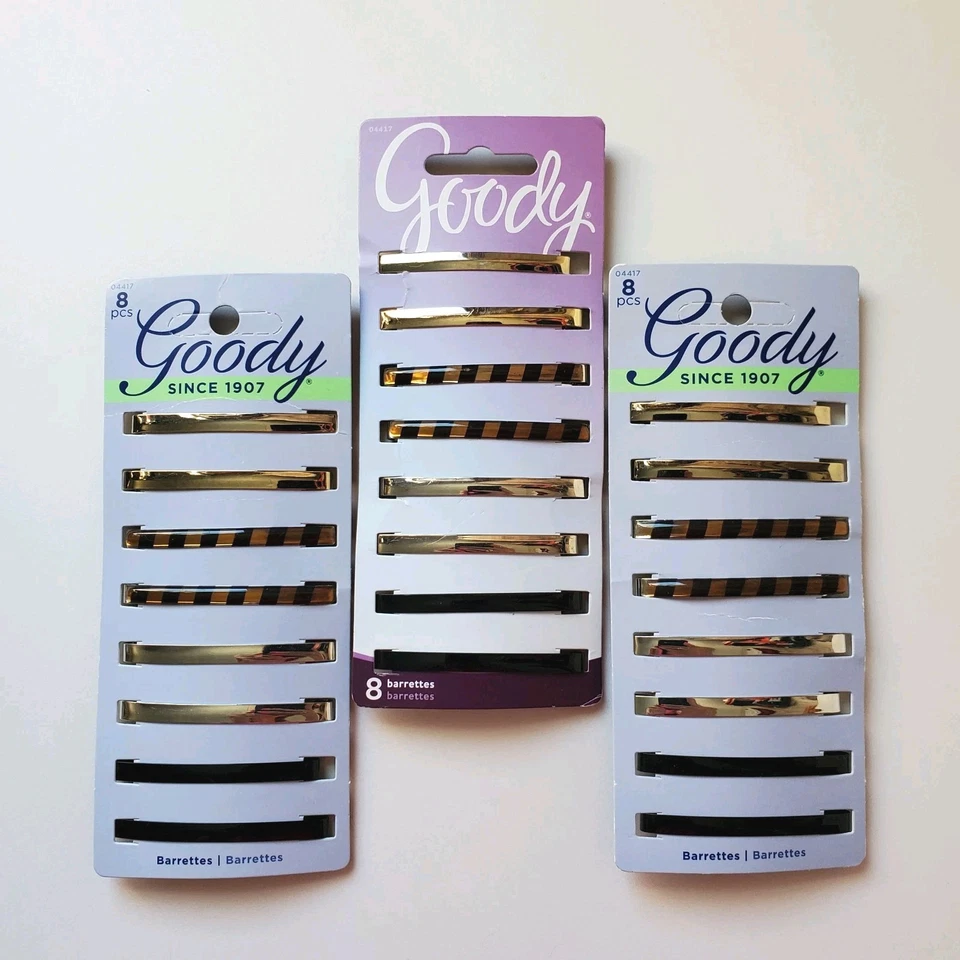Goody Classics Barrette Stay Tight Patterned 8 Count