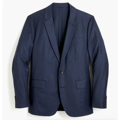 J. Crew Ludlow Slim-Fit Unstructured Blazer in American Wool Navy Blue Size 34S - Image 1 of 4