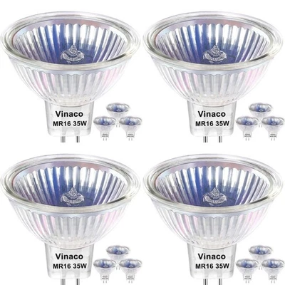 12 Pack Vinaco MR16 Bulb 35W 12V MR16 Bulb Dimmable, Long Lasting MR16 Dimmable, - Image 1 of 4