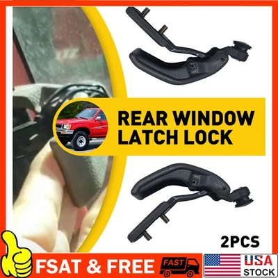 2 peças trava de trava de janela traseira quarto para Toyota Tacoma T100 Hilux 1989-00 1990 A - Imagem 1 de 4