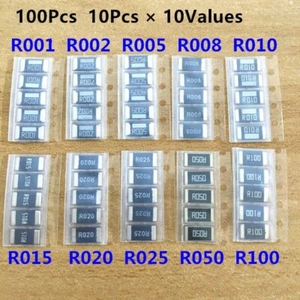 2512 SMD Alloy resistor assorted kit R001 R005 R010 R050 R100 R010 R020 2W 1W 3W - Picture 1 of 6