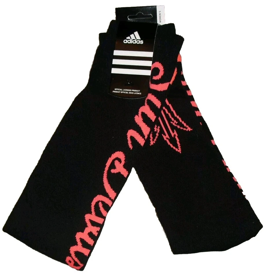 Arizona State Sun Devils Adidas Womens Black Pink Long Socks One Size New Ncaa - Image 1 of 1
