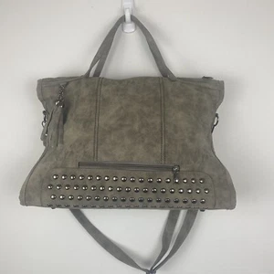 Boho Purse Farbe graues Material - veganes Leder Umhängetasche - Bild 1 von 10