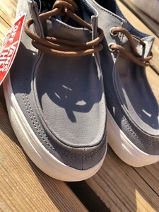 Zapatos de barco Vans Rata Vulc SF FROS gris escarcha malvavisco talla 3,5 Reino Unido 36 EUR - Imagen 1 de 8