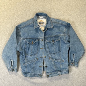 Anchor Blue Men’s Size Medium Vintage Jean Jacket Blue Medium Wash Denim Pockets - Picture 1 of 7