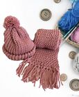 handmade Crochet Scarf And Hat Set For Kids