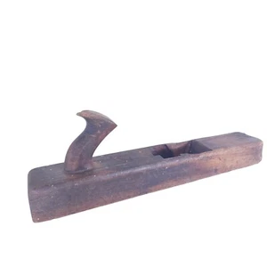 Antique Wood Plane 17" Blade Woodwork Carpentry Rustic Tool Shed Display Vintage - Picture 1 of 16