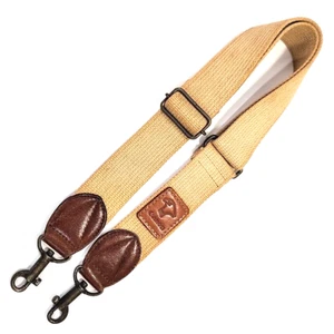 Correa de cámara Canon Eagle de colección cuero lona beige correa para el hombro y el cuello 1,5" Japón - Imagen 1 de 6
