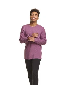 Champion C9 Men's Soft Train Long Sleeve T-Shirt Cranberry Mauve Heather Size L - Picture 1 of 6