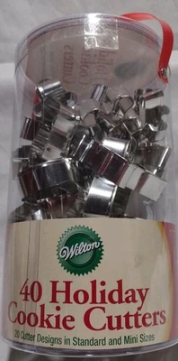 Wilton Metall Ausstecher 40er Set Urlaub Weihnachten 28 Designs Standard Mini - Bild 1 von 4