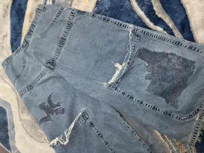 SUPER Raro JNCO Leepin Lagarto Pierna Ancha Jeans Talla 36x32 Foto 1 de 4