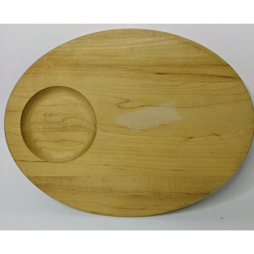 Tabla de servir de arce JK Adams Vermont ovalada 12" bien hecha en EE. UU. Foto 1 de 4