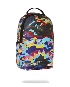 Autentico Zaino Mimetico SprayGround Affettato e Tagliato Multicolore Edizione Limitata - Foto 1 di 11